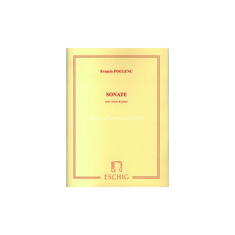 Poulenc - Sonata per Violino e Pianoforte